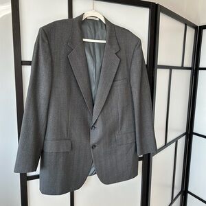 [46R] J.P. Tilford Harry Rosen Men’s 100% Wool Light Gray Suit Coat Sport Coat